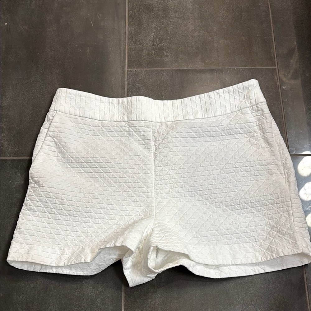 Express Women's White Quilted Shorts